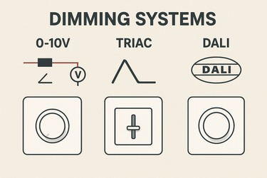 Understanding Dimming Systems: 0-10V vs. Triac vs. DALI