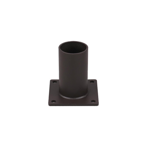 Eiko Wall Mount Bracket, 4 inches long with 2-3/8 inch tenon, bronze finish, sturdy metal construction for secure mounting.