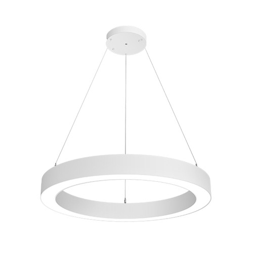 LIR Series, Architecture Circular LED Pendant Light- Direct (5 years warranty, 50,000 hrs rated life), 1-10V Dimming, 120-347V Input, 80+ CRI, 36", 80/70/60W, 7200/6300/5400lm.  CCT (50,40,30K) adjustable