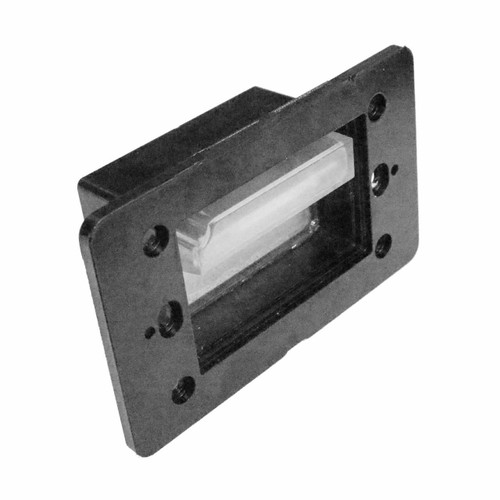 Westgate Manufacturing SLEA-Series - Single-Gang LED Step Light Engine For Recessed Trims - SLEA-120V-27K, black rectangular step light engine with clear lens for recessed lighting installation.