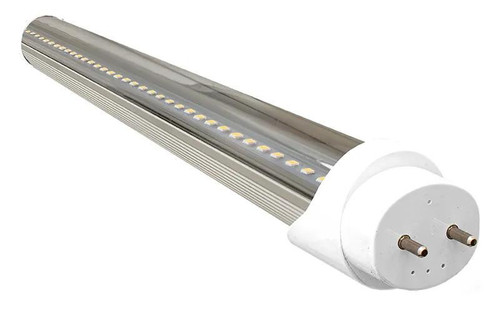 Westgate Manufacturing LED T8 Aluminum/PC Tube Lamps (A/C Direct), 15W, 4000K - T8-EZ6-AHL-2FT-15W-40K-C, close-up of energy-efficient LED tube light with aluminum and polycarbonate construction and plug-in base.