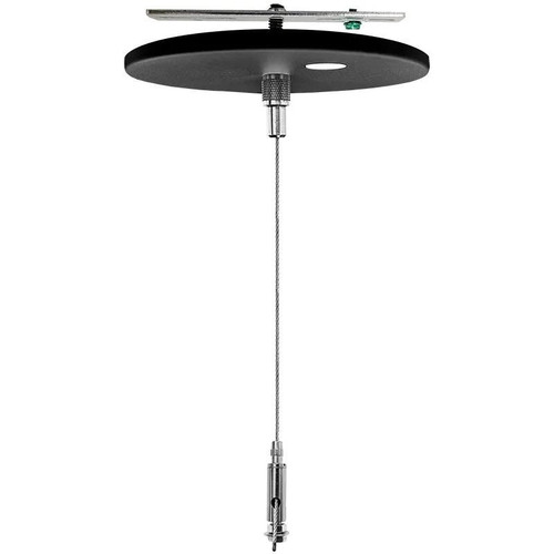 Westgate Manufacturing Adjustable Steel Aircraft Cable 6FT 1/16in SINGLE SUSPENSION, close-up of the hanging steel cable and its attachment mechanism.