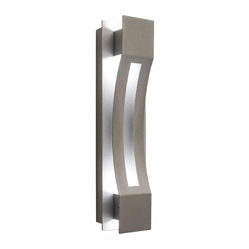 Westgate Manufacturing CREST WALL SCONE COVER, Crest by Westgate - Silver Curve, wall sconce cover with a modern silver curved design.