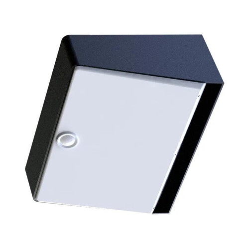 Westgate Manufacturing Solar Roadway Stud Light, 5W, 3000K - SOLR-WL1-30K-SEN-BK, black and white solar-powered road stud light with LED illumination.