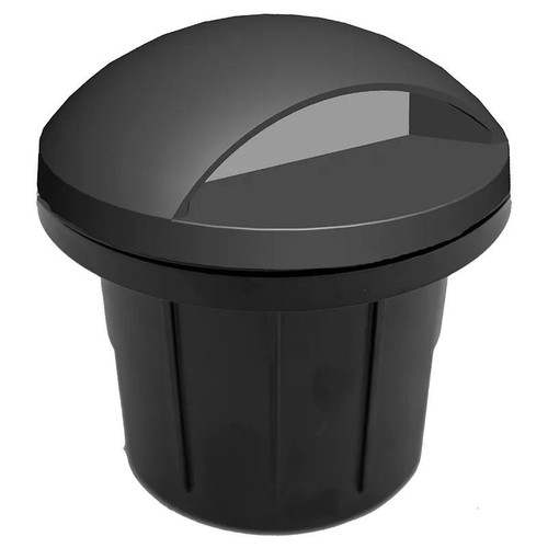 Westgate Manufacturing Integrated LED Well Lights, 6W, 3000K - WLL-152-30K-BK, black outdoor well light for landscape illumination.