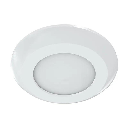 Westgate Manufacturing 4" Architectural Flat Surface Disk Lights, modern white recessed LED lighting fixture with a flat surface design for ceiling installation.