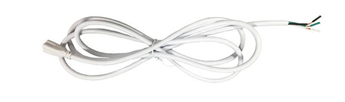 Westgate Manufacturing 6\' AC Input Wire Pigtail for T5 Retrofit Lamp - T5-6FT-PT, white electrical cord for lighting retrofit connections.