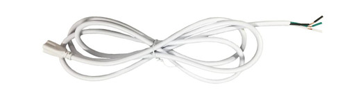 Westgate Manufacturing 6' AC Input Wire Pigtail for T5 Retrofit Lamp - T5-6FT-PT, white electrical cord for lighting retrofit connections.