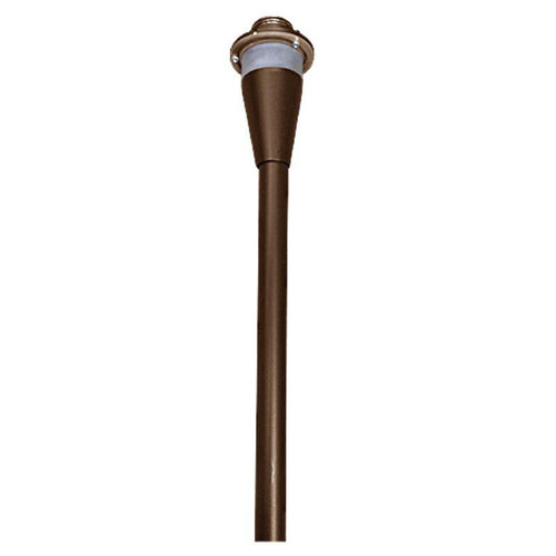 Westgate Manufacturing 15in AA SERIES PATH LIGHT STEM RGBW PUSH BUTTON, ORB, brown path light stem with RGBW push button control.