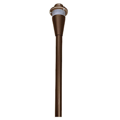 Westgate Manufacturing 15in AA SERIES PATH LIGHT STEM RGBWW BLUETOOTH WG APP, ORB, brown outdoor path lighting fixture with Bluetooth connectivity and RGBWW lighting features.