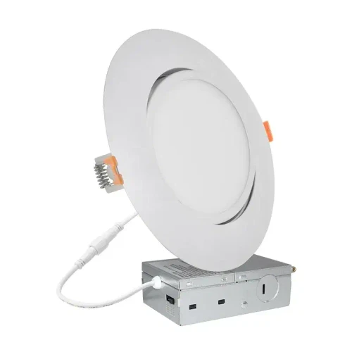 LED Ultra Slim Recessed Lights with Wet Location, 15W, 2700K/3000K/3500K/4000K/5000K - RSL6-ADJ-MCT5-WP