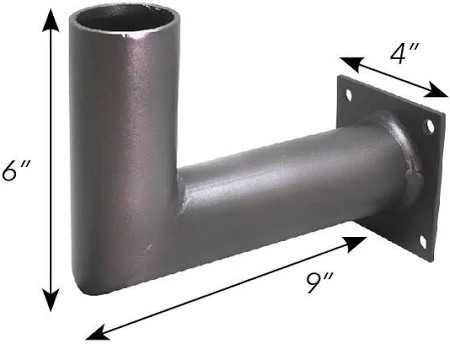 Wall mount bracket 90 degrees bronze