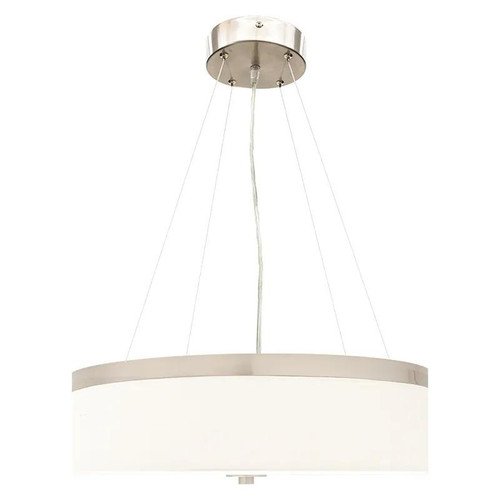 Westgate Manufacturing 10Ft 4Line Canopy Suspension Kit For Decorative Lights, image of a modern suspended lighting fixture hanging from a ceiling with four wires and a circular canopy.