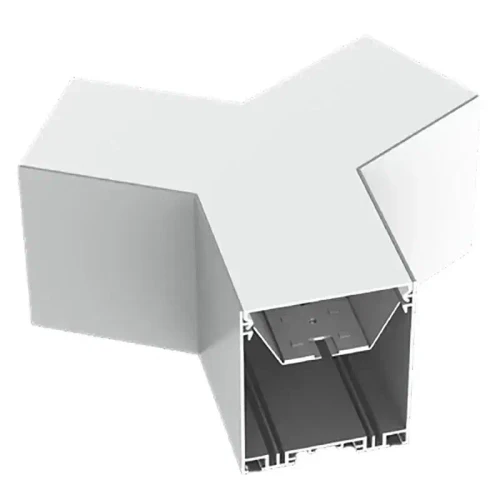 Westgate Manufacturing LED 2-3/4\" Superior Architectural Seamless Linear Corner Fixtures - SCX-Y-MCT4, a sleek white corner LED fixture with a seamless design for architectural lighting.