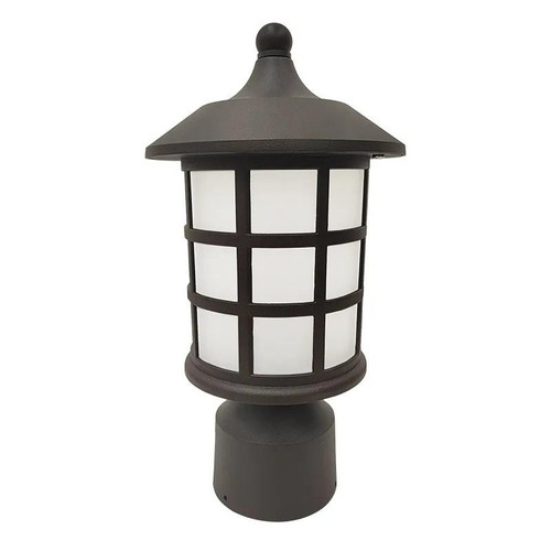Westgate Manufacturing 8in ROUND PIER-MOUNT LIGHT 12W, Selectable CCT Pier Mount Light, 12W, 3000K/4000K/5000K, outdoor lighting fixture with adjustable color temperature for illuminating pathways or porches.