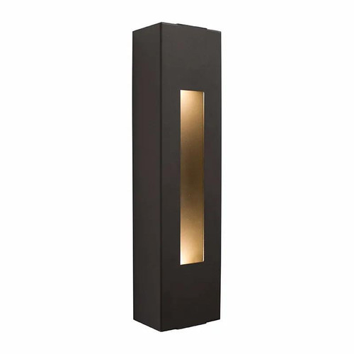 Westgate Manufacturing CREST WALL SCONE COVER, Crest by Westgate - Bronze Aperture, black wall sconce with a bronze interior opening for lighting.