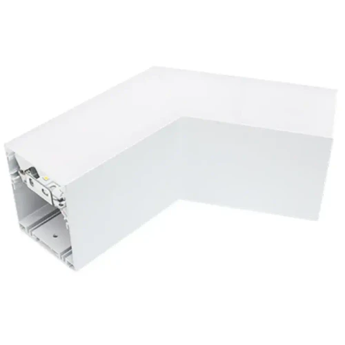 Westgate Manufacturing LED L-Shape 2-3/4" Superior Architectural Seamless Linear Light Corner Fixture - SCX-C120-MCT4, white seamless corner lighting fixture for architectural LED lighting designs.