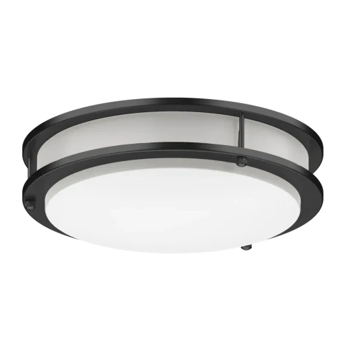 Westgate Lighting LED 5cct Double Ring Flush Mount, 20W, 2700K/3000K/3500K/4000K/5000K - FDL-14-MCT5-BK