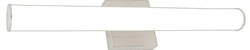 Westgate Manufacturing LVD Architectural LED Multi-CCT Vanity Light with Tube PC Lens, 16W, 2700K/3000K/3500K/4000K/5000K - LVD-24-MCT5-BN, sleek modern vanity light with a long tube design and a square mounting base.