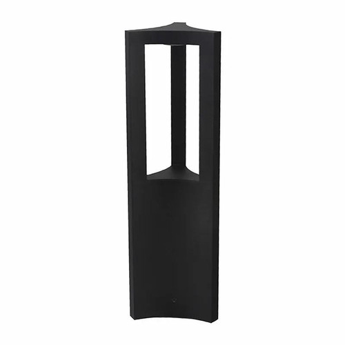 Westgate Manufacturing MODEL EUCLID PATH LIGHT 15in, black outdoor pathway light with a modern rectangular design and open top for illuminating walkways.