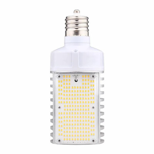 Westgate Manufacturing LED 180 Degree Flat HID Retrofit Lamps, 36W/45W/54W, 5000K, 54W POWR ADJ. FLAT CORN LAMP, LED retrofit lighting bulb with a flat design and screw-in base.
