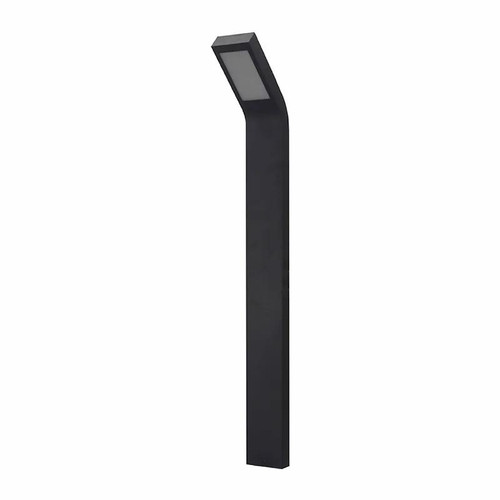 Westgate Manufacturing Surveil Model - LAL-12V Area Lights, PATH LIGHT 31in, black outdoor path light with a curved head for landscape illumination.