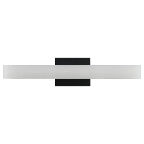 Wide PMMA Lens Vanity Light, 24W, 2700K/3000K/3500K/4000K/5000K - LVP-24-MCT5-BK