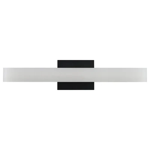 Wide PMMA Lens Vanity Light, 24W, 2700K/3000K/3500K/4000K/5000K - LVP-24-MCT5-BK