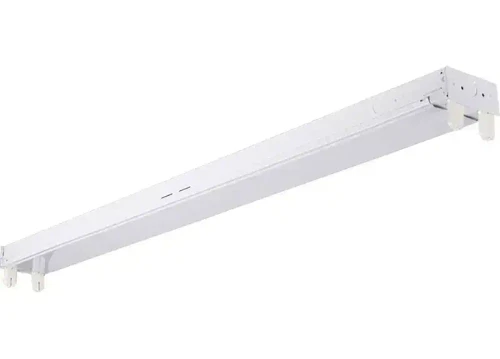Westgate Manufacturing 4FT & 8FT LED-Ready Strip Lights - LRSL-4FT-2L-6PK, white LED-ready strip light fixture with dual linking options for efficient work area illumination.