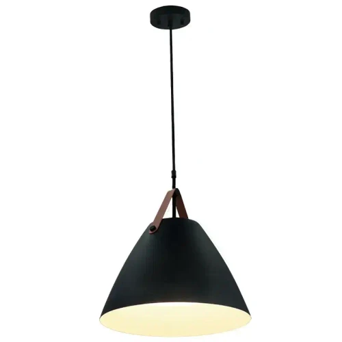 Nordic Design Pendant with Leather Strap, 25W, 2700K/3000K/3500K/4000K/5000K - LCFN-MCT5-BK