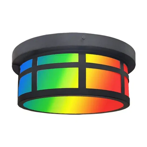 LRS-PV-RGBW - RGB WG App or RC 13" Outdoor/Indoor Ceiling Light - LRS-PV-RGBW