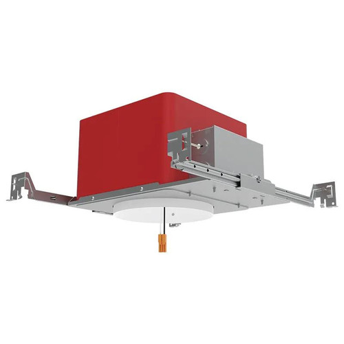 Westgate Manufacturing Gen. 2 Fire-Rated Recessed Housings, 22W, 6in 2HR FIRE-RATED RECESSED housing with red protective cover and mounting brackets for ceiling installation.