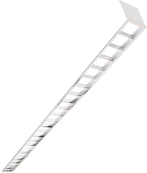 Westgate Manufacturing LED 2-3/4\" Superior Architectural Seamless Linear Lights with Louver Lens, 40W, 3000K/3500K/4000K/5000K - SCX-4FT-40W-MCT4-D-LUV, showcasing a sleek, elongated linear LED lighting fixture with integrated louver lens for architectural lighting.
