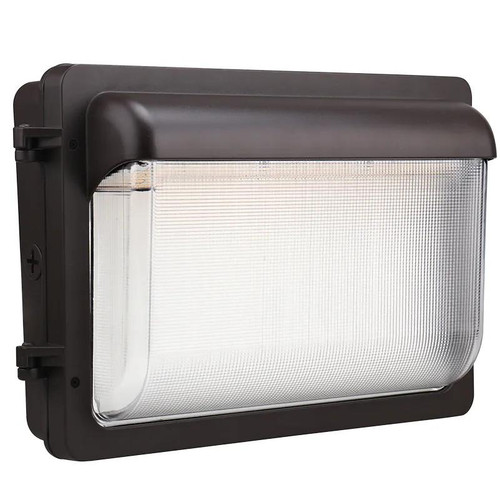 Westgate Manufacturing 40W Led Wall Pack, medium size flat wall pack with adjustable wattage options of 20W, 30W, and 40W, and color temperature options of 3000K, 4000K, and 5000K.