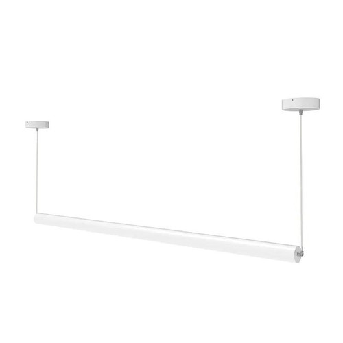 Westgate Manufacturing 8ft. Suspended 360D Commercial Tube Lights, white, modern linear LED lighting fixture for commercial spaces.