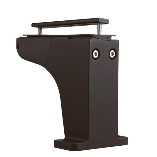 Eiko AAL Fixed Direct Mounting Arm, bronze, showcasing a sturdy black metal structure with an adjustable arm feature for lighting fixture installation.