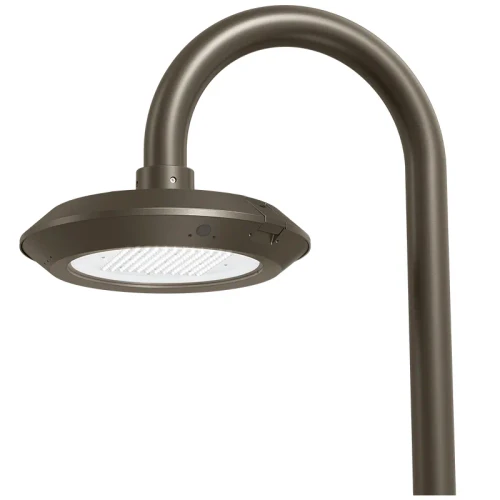 Multi-Power & CCT Area Light with Bell Mount Pole Adapter, 18W/30W/45W/60W, 3000K/4000K/5000K - GPX-18-60W-MCTP-BM