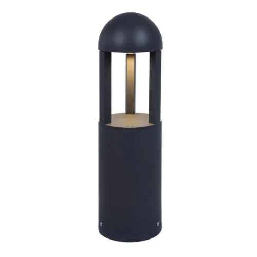 16" Round Bollard Open Design Lights, 10W/18W/25W, 3000K/4000K/5000K - BOL-608RD-16-MCTP-BK