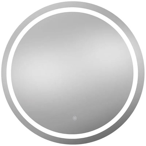 Westgate Manufacturing Round LED Mirrors and Cabinet, 68W, 3000K/4500K/6500K - LMIR-18R-40D-MCT-DF, modern illuminated mirror with integrated cabinet and touch control