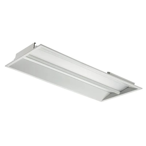 Westgate Manufacturing Architectural Advanced Edge-Lit Wing Design Troffer, 42W/50W, 3000K/3500K/4000K/5000K - LTRW-2X4-MCTP4, modern white LED edge-lit troffer with wing design for commercial or office lighting.