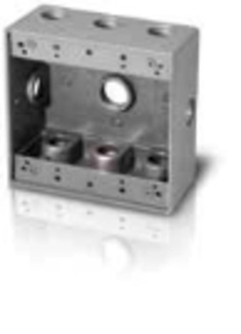 Westgate Manufacturing 1/2 inch trade size, 9 outlet hole metal electrical box