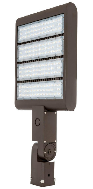 Westgate Manufacturing SLIM LED FLOOD, 100~277V, 220W, in black with multiple LED panels for outdoor lighting.