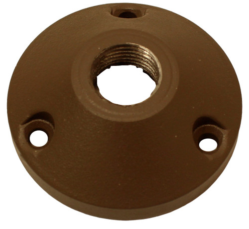FIXTURE BASE, ROUND, ALUM., BR