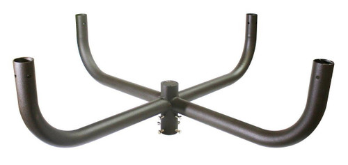 Westgate Manufacturing Quad bullhorn at 90 Degree H1, black metal bullhorn with four curved arms connected to a central mounting hub.