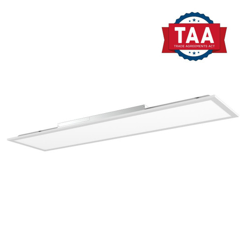 Eiko BP2 Backlit Panel 1x4, PowerSet 40/30/20W, FieldCCeT 3500/4000/5000K, 120-277V, 0-10 Dimming, LED backlit panel light for commercial ceiling installation.