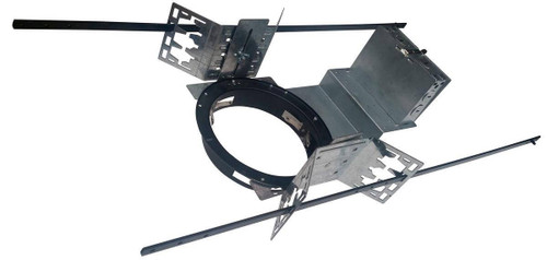 Westgate Manufacturing 8 Commercial Recess Light Hou, industrial ceiling light fixture with mounting brackets and components for recessed installation.