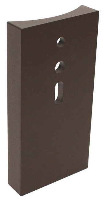 Westgate Manufacturing POLE ATTACHMENT FOR 4 ROUND P, metal pole attachment with three holes for mounting or securing equipment.