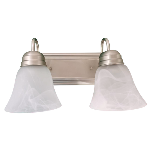 Bulb Ready Vanity Leawood 2 Lamp A19 Nickel