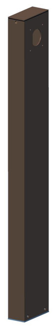 Westgate Manufacturing 36 Two Side Post for WMS & L, a tall brown metal post with mounting holes for installation.