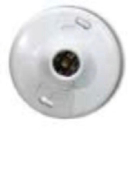Westgate Manufacturing BAKELITE KEYLESS LAMPHOLDER WU, round white lamp holder with a central screw and a sleek design.